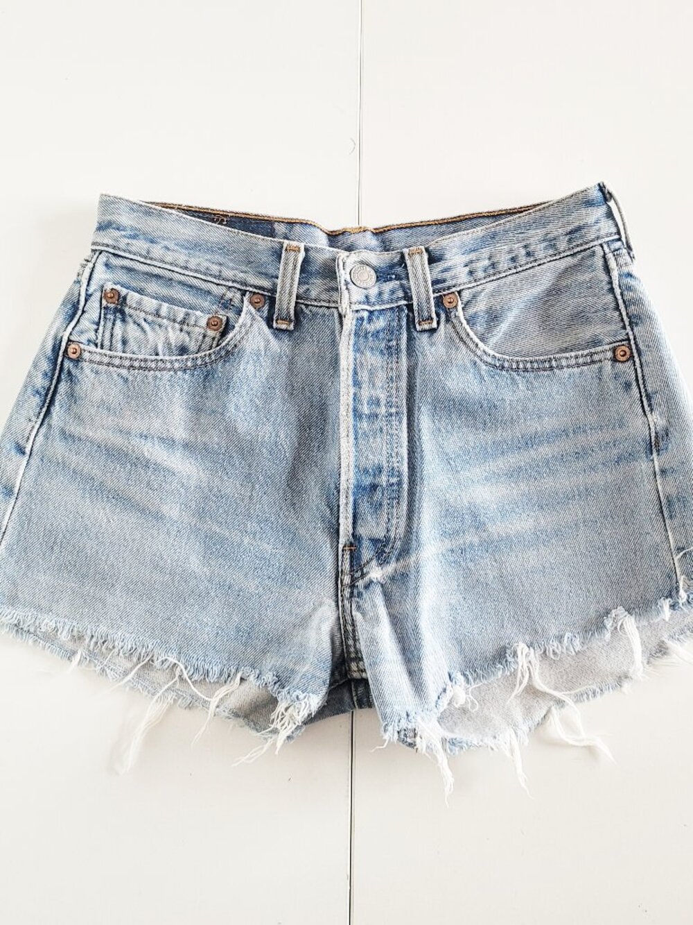 Vintage Made in Canada Levi's Light Wash Jean Shorts - See pics for measurements